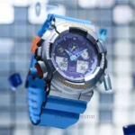 ساعت مردانه جی‌شاک آبی G-SHOCK CASIO GA-100EU-8A2DR