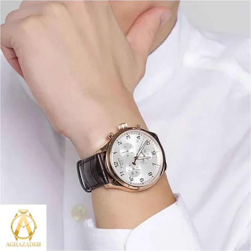 ساعت تیسوت سه موتوره بند چرم TISSOT T116.617.36.037.00