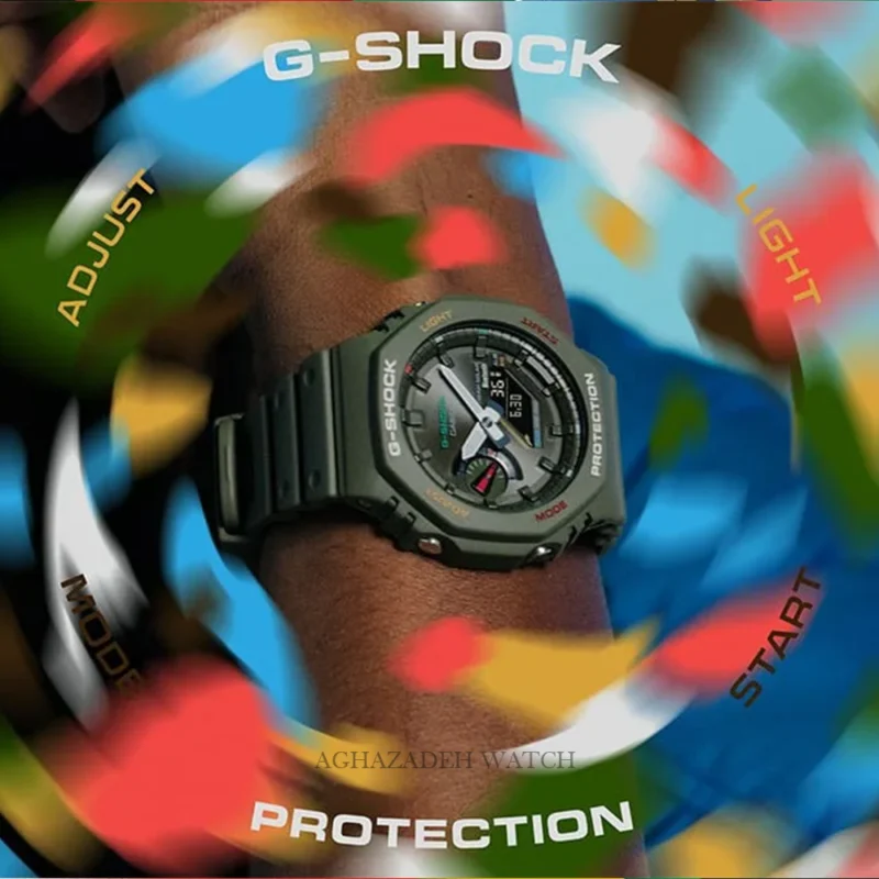 ساعت مردانه جی شاک پروتکشن G-SHOCK CASIO GA-B2100FC-3ADR