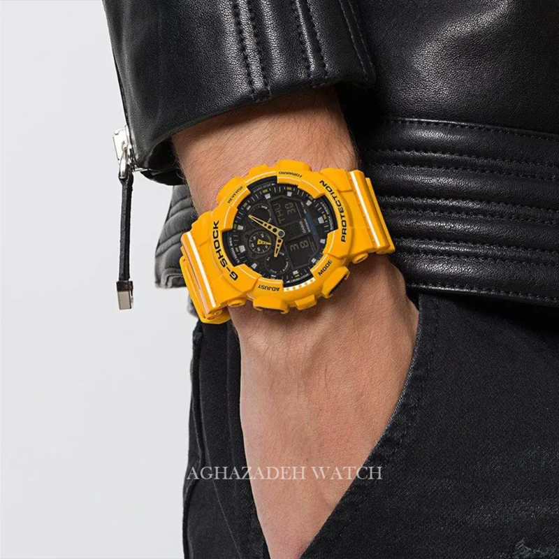 ساعت مردانه جی شاک اصل G-SHOCK CASIO GA-100A-9AER