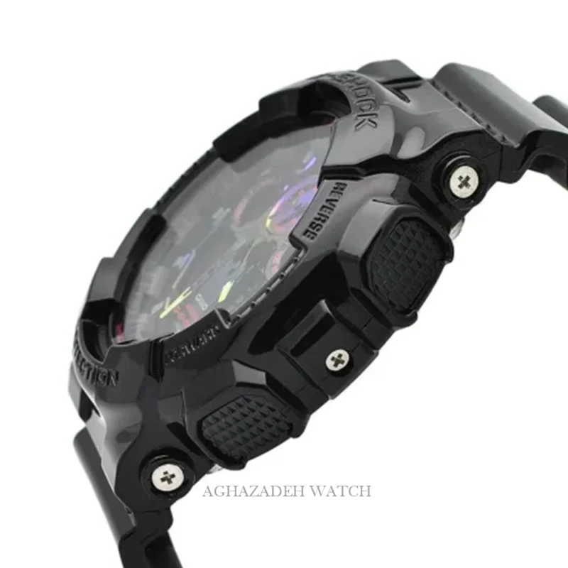 ساعت مردانه جیشاک بلک G-SHOCK CASIO GA-100RGB-1ADR