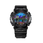 ساعت مردانه جیشاک بلک G-SHOCK CASIO GA-100RGB-1ADR