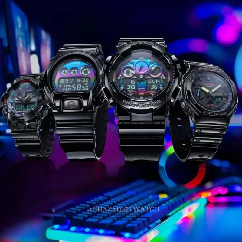 ساعت جی شاک مشکی مردانه G-SHOCK CASIO GA-700RGB-1ADR