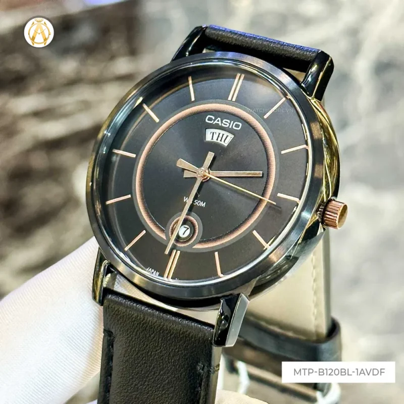 ساعت کاسیو اصل مردانه CASIO MTP-B120BL-1AVDF