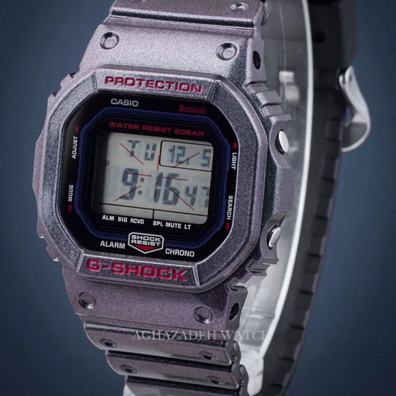 ساعت کاسیو مردانه جی شاک بنفش G-SHOCK CASIO DW-B5600AH-6DR