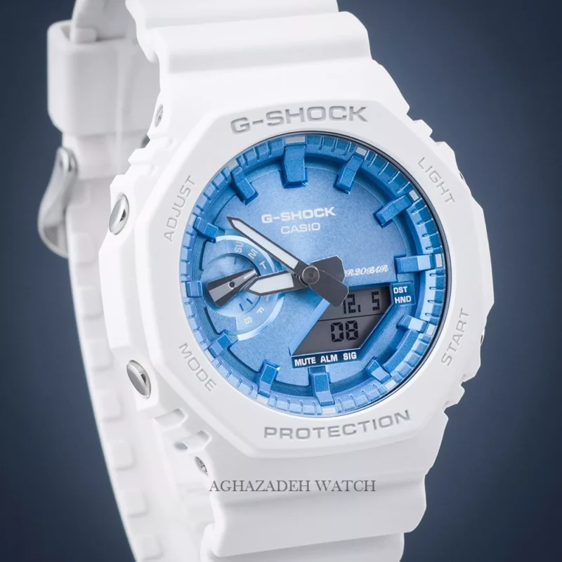 ساعت جی شاک سفید مردانه کاسیو G-SHOCK CASIO GA-2100WS-7ADR